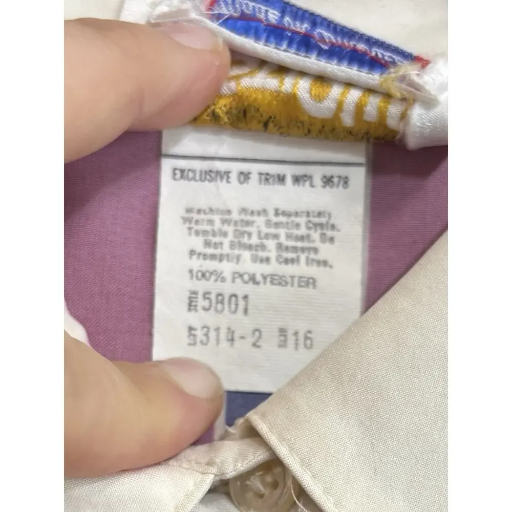 VTG Lady Arrow Size 16 Long Sleeve Button Down Made In USA Blouse Retro 70’s - Picture 6 of 8